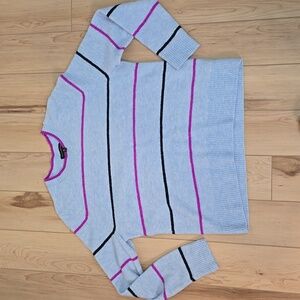Banana Republic Wool Crew Neck Stripe Sweater XL